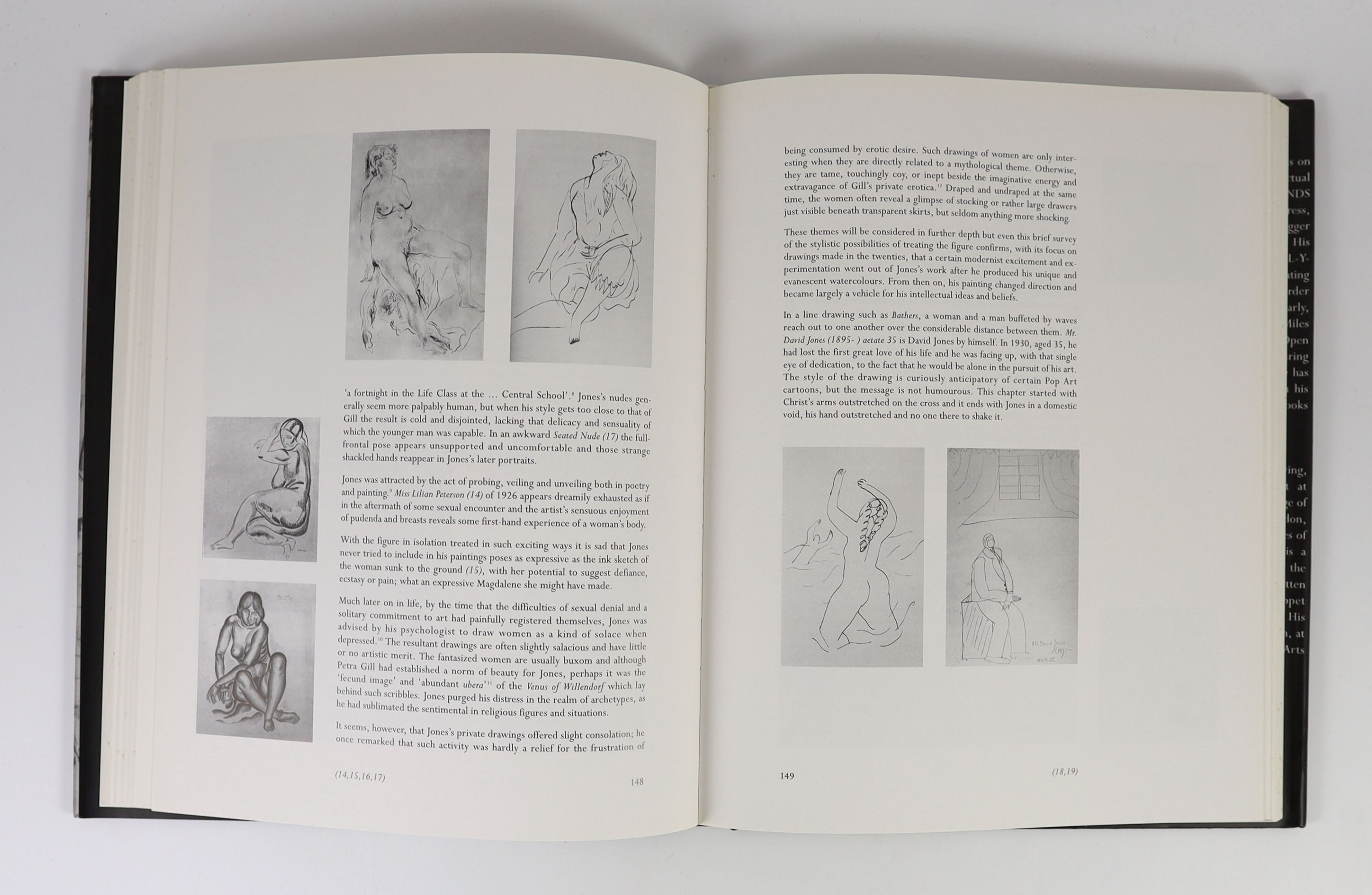 Jones, David - Wedding Poems. 1st ed. complete with numerous text illustrations. Publishers cloth with gilt letters direct on spine and original decorative d/j. 8vo. Enitharmon Press, London, 2002; Jones, David [and] Hyn